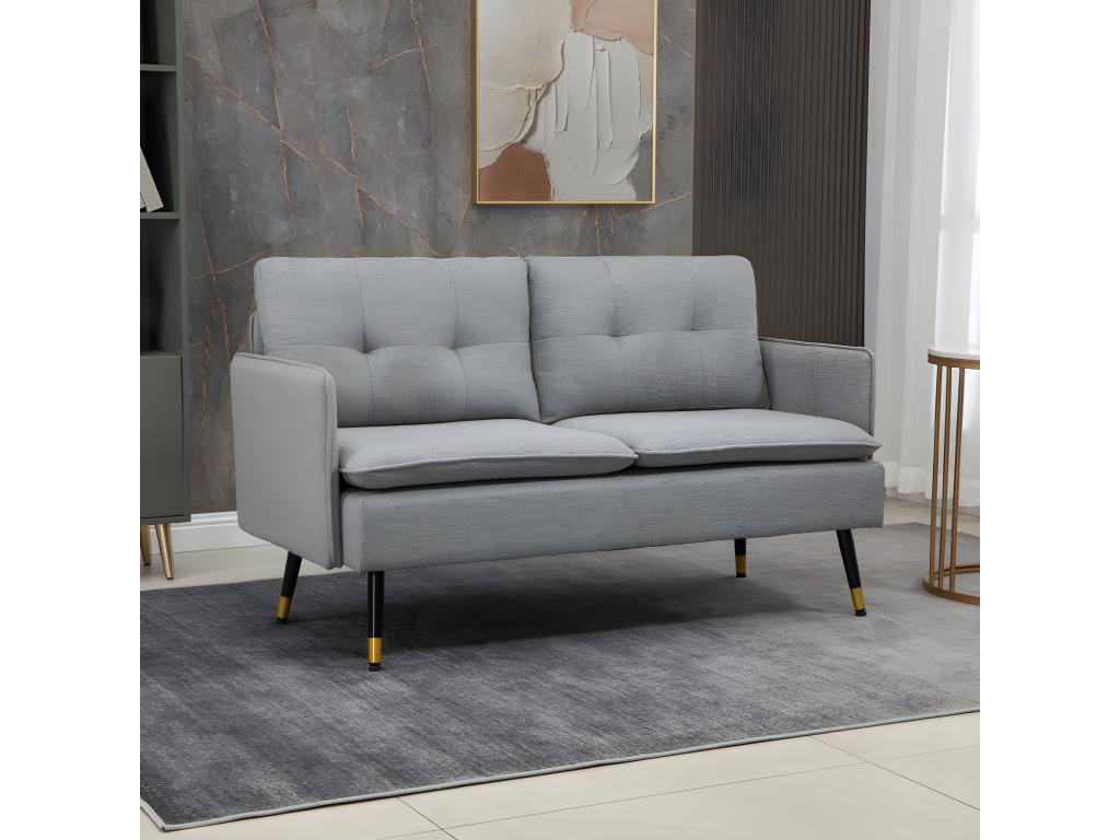 Divano 2 posti Mobenze déco Mobenze grigio YQQU13276