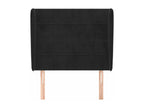 Testiera con orecchini Nero 103x23x118/128 cm Mobenze KWWV67603