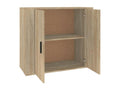 Credenza in legno ingegnerizzato beige, 80 x 33 x 70 cm