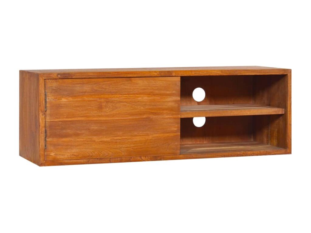 Porta TV murale 90x30x30 cm Bois de teck massiccio ACPN77388