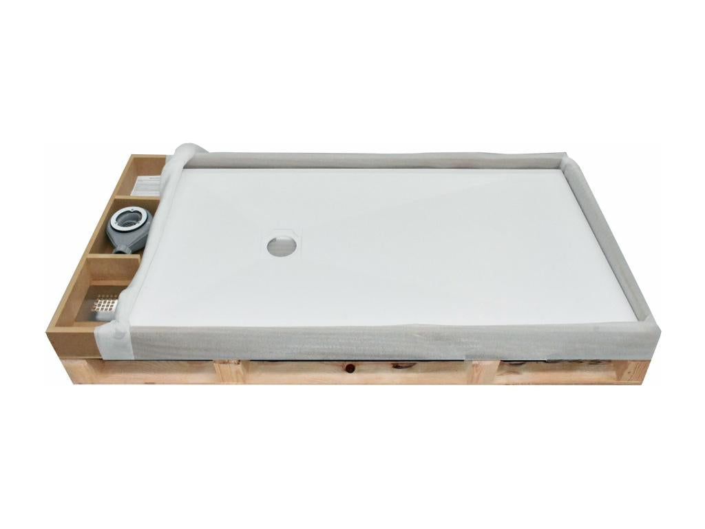 Receveur de douche Finitura crema Lisse Mobenze grille de couleur - 90x70 cm ZNEJ06927