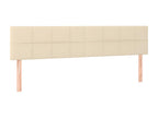 Sommier tapissier e materasso e LED Cream 200x200 cm tessuto JTHL22313