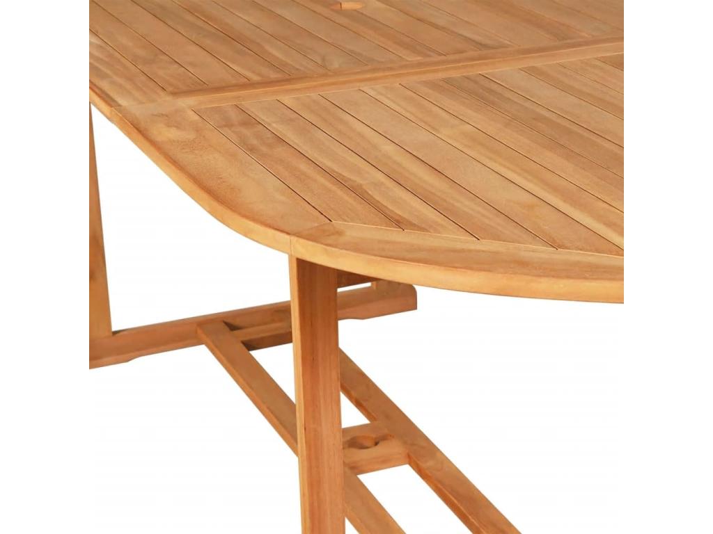 Set salotto da giardino 9 pezzi Mobenze de teck massiccio JYBA55285