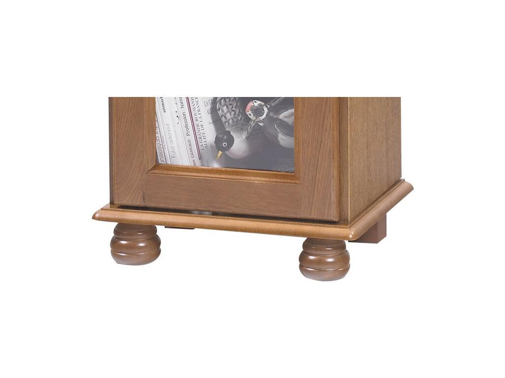 Libreria in legno di quercia marrone