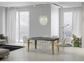Tavolo allungabile 90x180/440 cm Grigio Fiamma Béton cadre or XEMK33682
