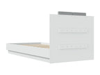Struttura letto bianca, 75 x 190 cm