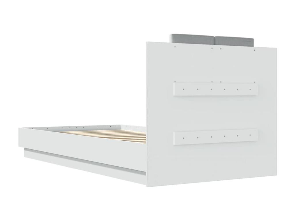 Struttura letto bianca, 75 x 190 cm