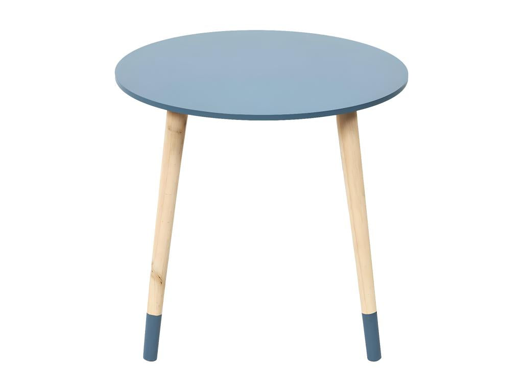 Mobenze - Tavoli Gigognes Scandinaves Bicolores Blu et Ocre EWEM44178