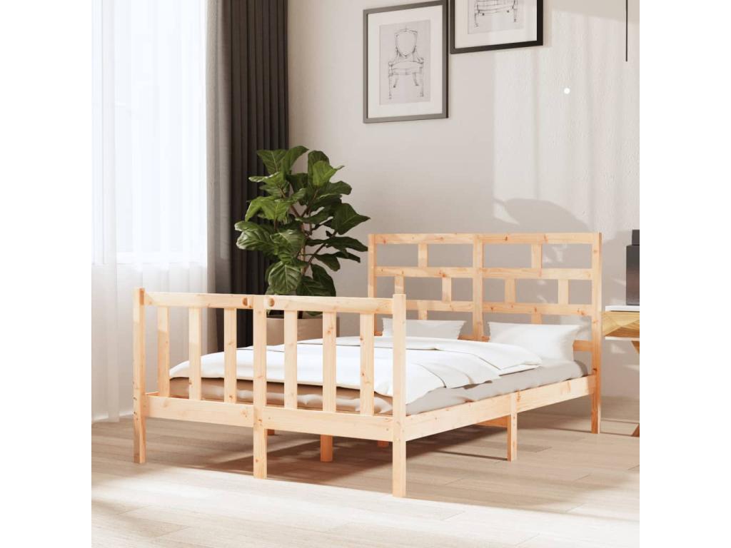 Struttura letto Mobenze de pin massif 140x190 cm HOGM65730