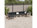 Set da giardino 7 pezzi con cuscini Mobenze de pin massif DVEA29378
