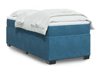 Sommier à Mobenze de lit con Materasso Blu foncé 100x200 cm OVDJ25657