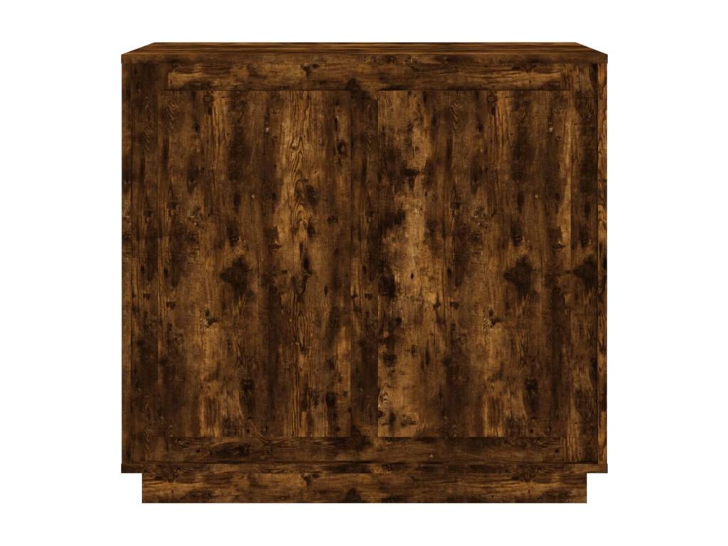 Credenza in legno di rovere marrone, 80 x 34 x 75 cm