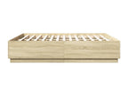 Bed frame sans Mattress chêne Mobenze 180x200 cm SNXO98117