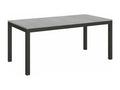 Tavolo da mangiatoia allungabile Mobenze-Couleur Grey ciment-Support 4 gambe-Largeur allungabile da 180 a 440 cm SYDQ24015