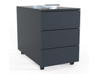 Mobenze Caisson à Mobenze Caisson d'appoint Caisson de Bureau à Mobenze 3 cassetti Antracite - 70 INAO42717