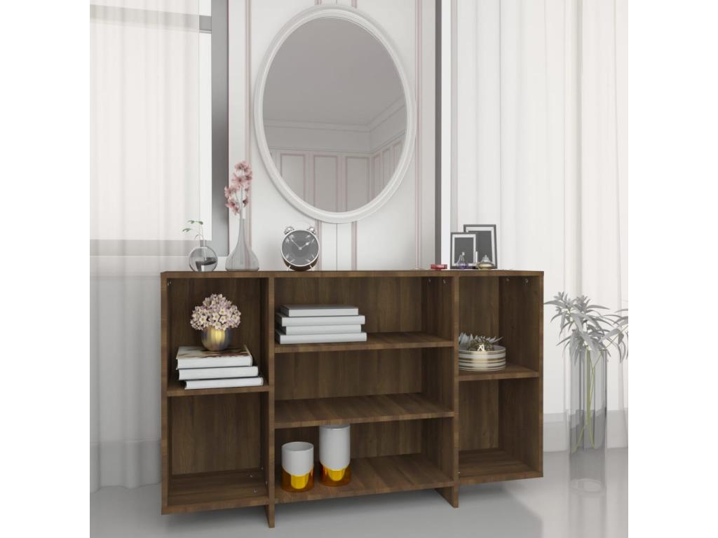 Credenza chêne marrone 120x30x75 cm bois d'ingénierie KFXM60969