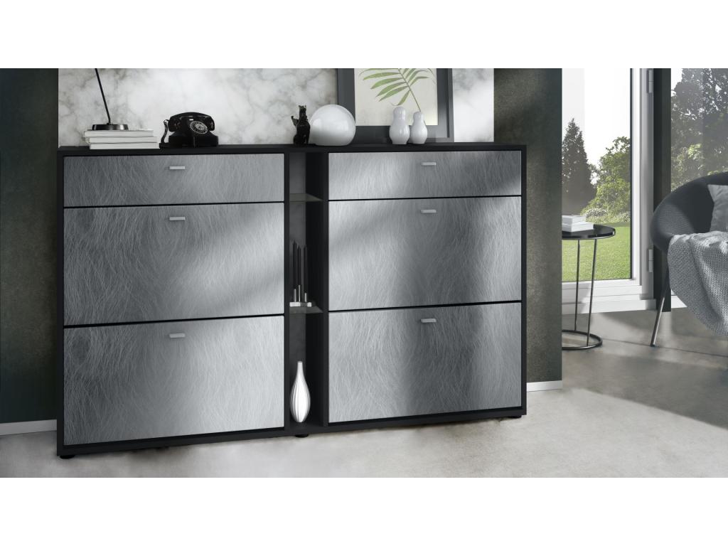 Mobile da donna Black Mat Et Optique Metal Luxameubé lxhxp 155.5x95x28 DPKL83622