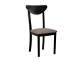 Sedia PINPAI 339 Nero - Marrone 90x43x40cm Tapisserie En bois Bois CQQH77406