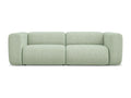 Divano modulabile 3 posti in tessuto testurizzato - verde chiaro - Mobenze FXPQ36456