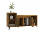 Mobile TV Chêne fumé 100x35x55 cm Bois d'ingénierie JQSC90792