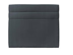 Tete de lit Lignes Mobenze Grigio antracite L 140 cm - Ep 10 cm rembourré IFNH47438