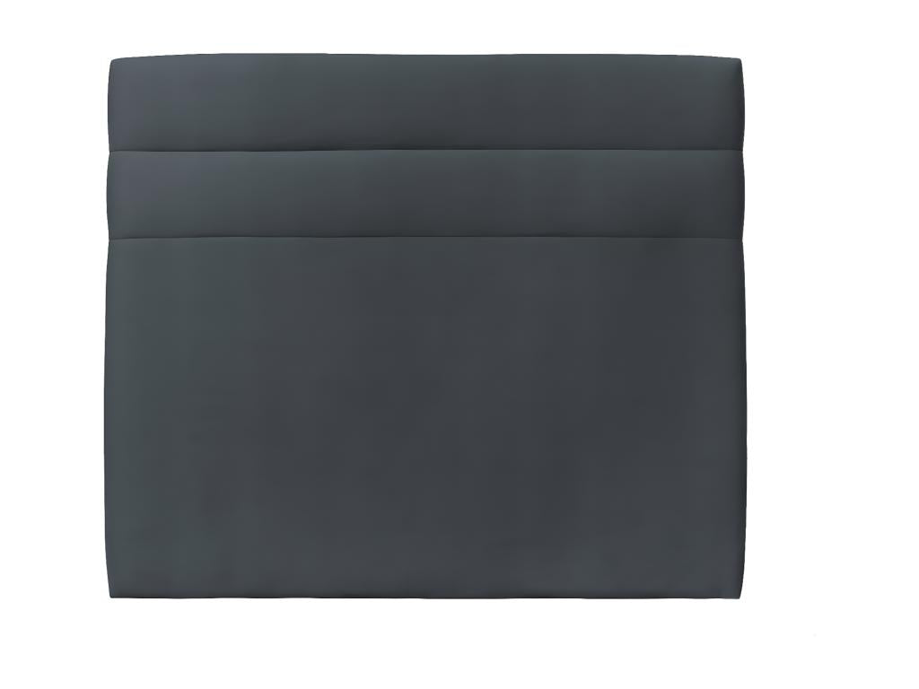 Tete de lit Lignes Mobenze Grigio antracite L 140 cm - Ep 10 cm rembourré IFNH47438