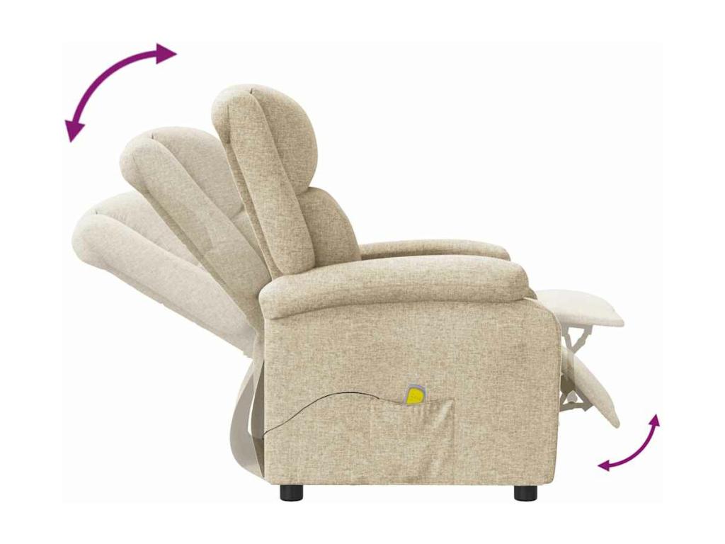 Poltrona da massaggio Cream Tissu AVGV12945