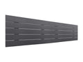 Luxameub Testiera in Bois DM Recyclé Double Style Palette Orizzontale 190x46 cm Lits 190 - Grigio Massif NXKQ05909