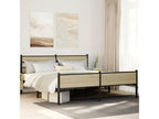 Struttura letto in metallo senza materasso chêne Mobenze 193x203 cm VFZO50647