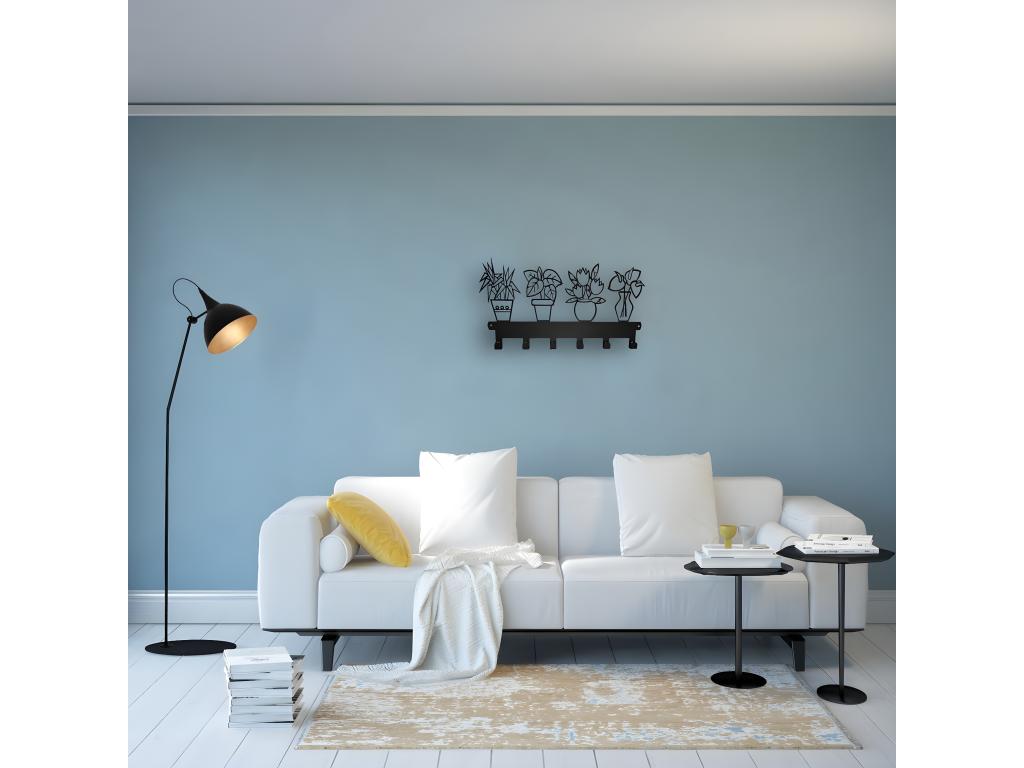 Mobili per la casa neri, 65 x 1,5 x 40 cm