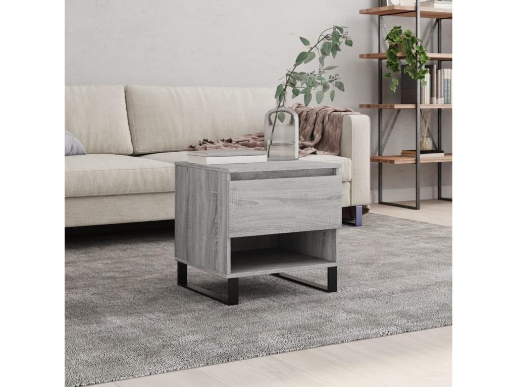 Tavolo basso Mobenze grigio 50x46x50 cm Mobenze d'ingénierie BZNO00285