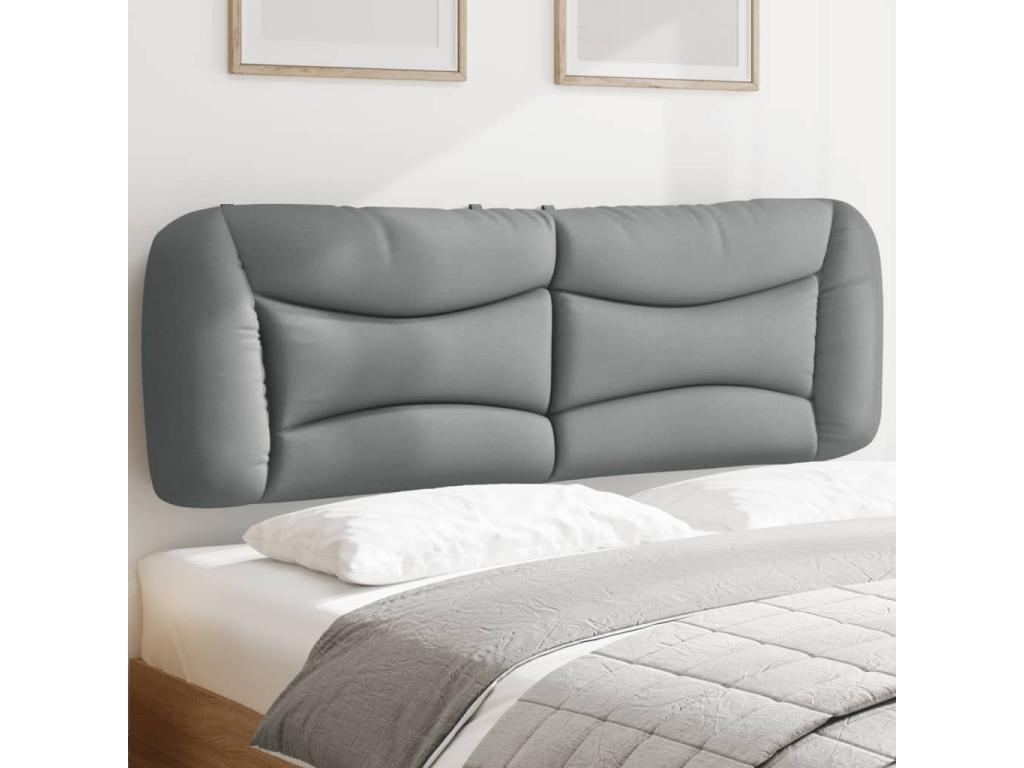 Letto in tessuto grigio