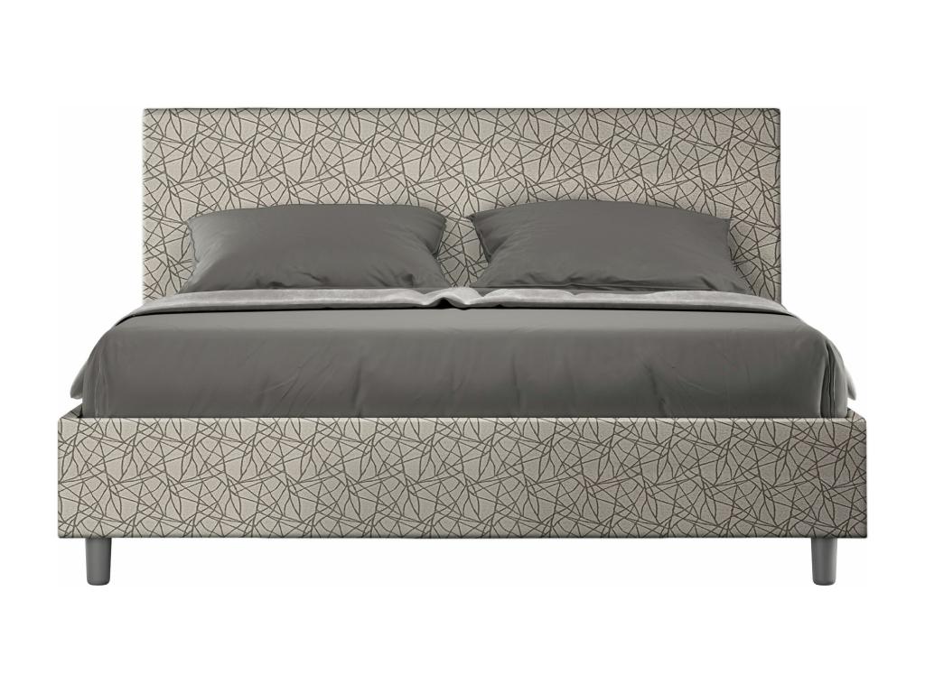 Lit sans sommier rembourré 160x210 tessuto Luxameub 02 grigio Luxameub VESJ65810