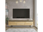 Mobile TV Mobenze gambe in metallo 160 cm nero-feutre JSDT44451