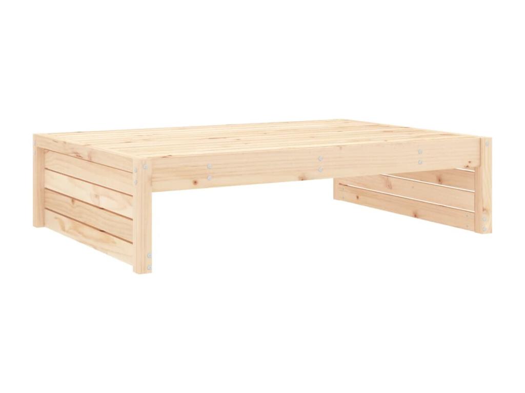 Repose-pied de jardin 120x80 cm Mobenze de pin massif HMWY09487