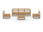 Set salotto da giardino 6 pz Marrone miel Bois de pin massif 10 RRLE76697