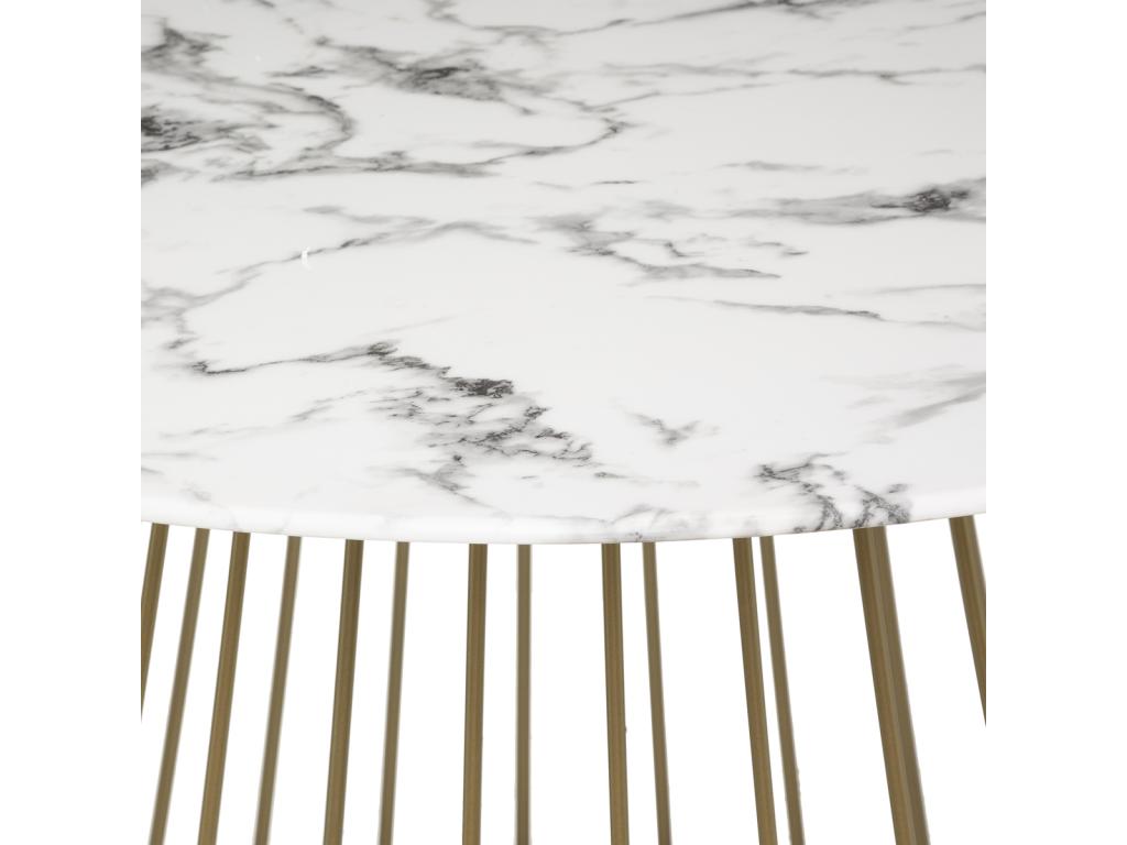 Tavolo da Pranzo Ronde Design Mobenze 120 cm Bianco NJPI16381