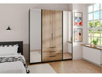 Armadio in legno di rovere naturale
