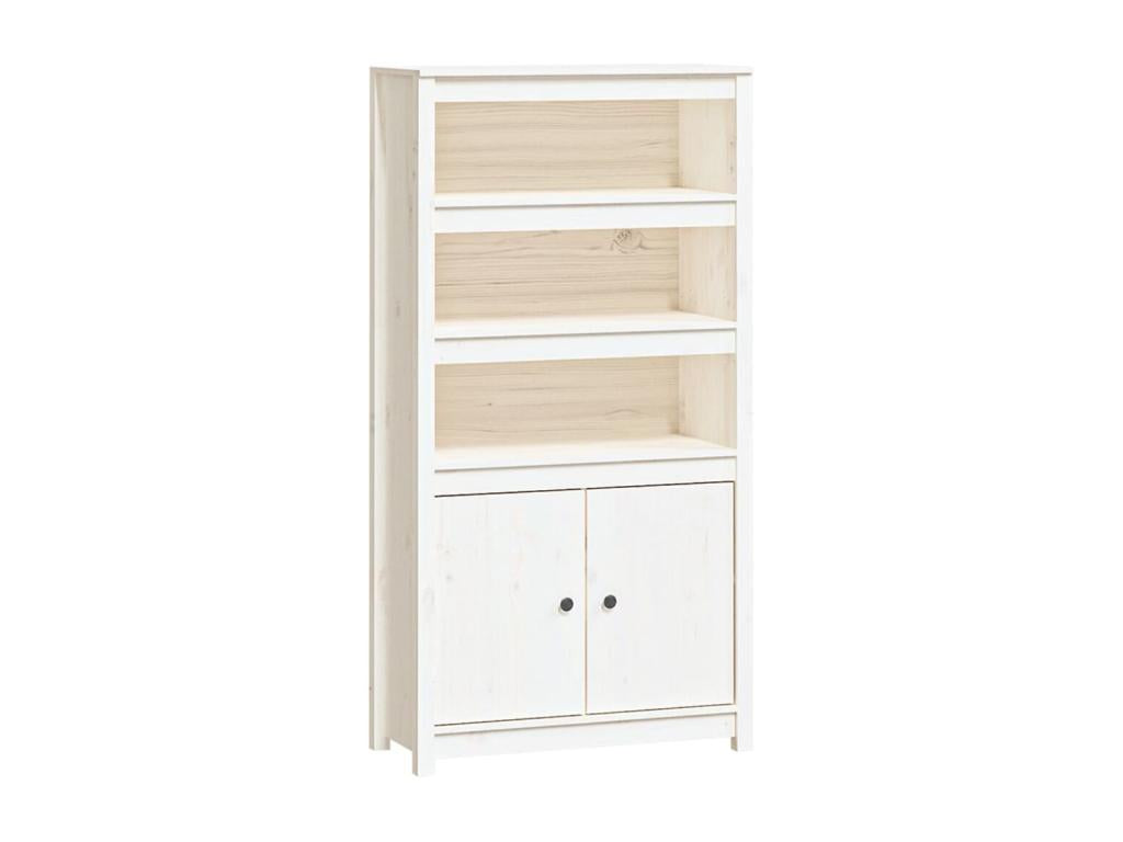 Credenza in legno di pino bianco, 80 x 35 x 154 cm