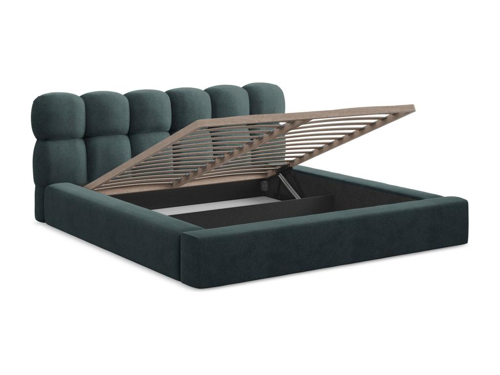 Lit rembourré con rangement 180x240 - en Mobenze - marin - Mobenze YCHE85581