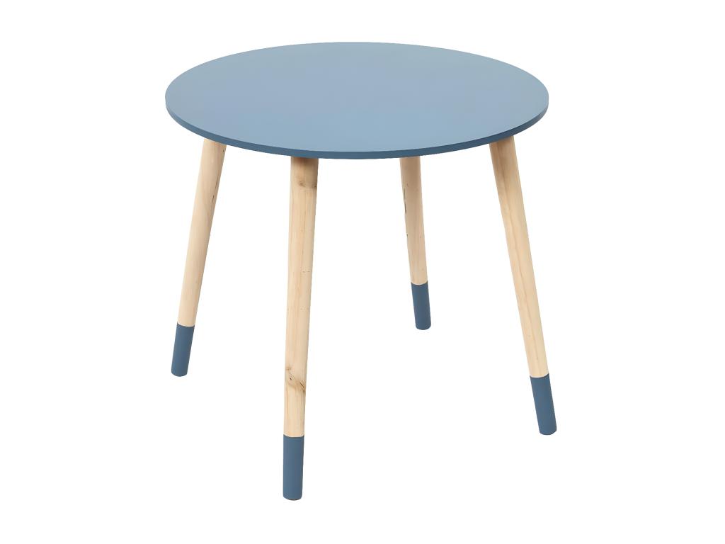 Mobenze - Tavoli Gigognes Scandinaves Bicolores Blu et Ocre EWEM44178