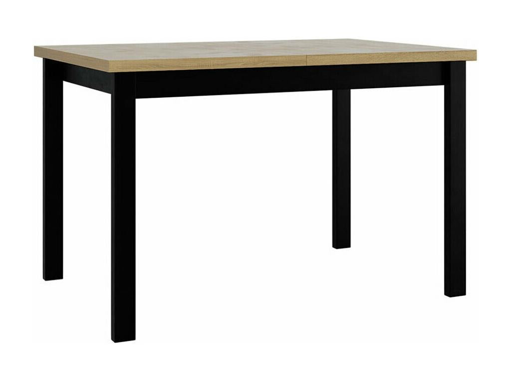 Tavolo Mobenze 125 Nero - Mobenze chêne 76x80x120cm Allongement Stratifié Mobenze WKSQ14598