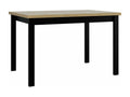 Tavolo Mobenze 125 Nero - Mobenze chêne 76x80x120cm Allongement Stratifié Mobenze WKSQ14598