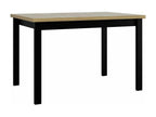 Tavolo Mobenze 125 Nero - Mobenze chêne 76x80x120cm Allongement Stratifié Mobenze WKSQ14598