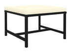 Set da giardino 7 pezzi con cuscini in resina intrecciata Nero SCIF17581