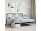 Struttura letto in metallo con testiera nera 183x213 cm MHIJ49244