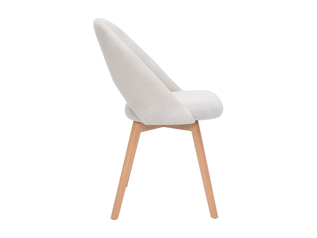 Sedie scandinave in tessuto effetto Mobenze texturé beige e Mobenze chiare lotto di 2 Mobenze HSKH43194