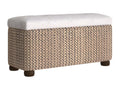 Bancs de rangement lot de 2 con coussin grigio 69 cm quenouille HQWZ68210