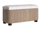 Bancs de rangement lot de 2 con coussin grigio 69 cm quenouille HQWZ68210