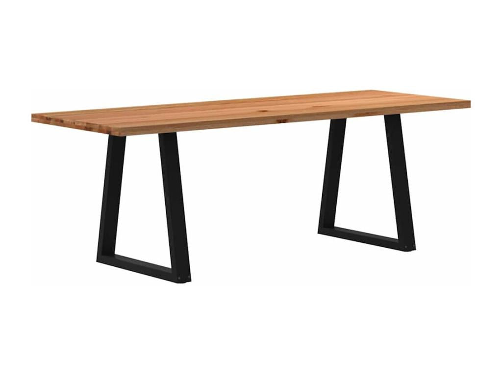 Tavolo da pranzo in legno di quercia marrone - dlz1766571949373